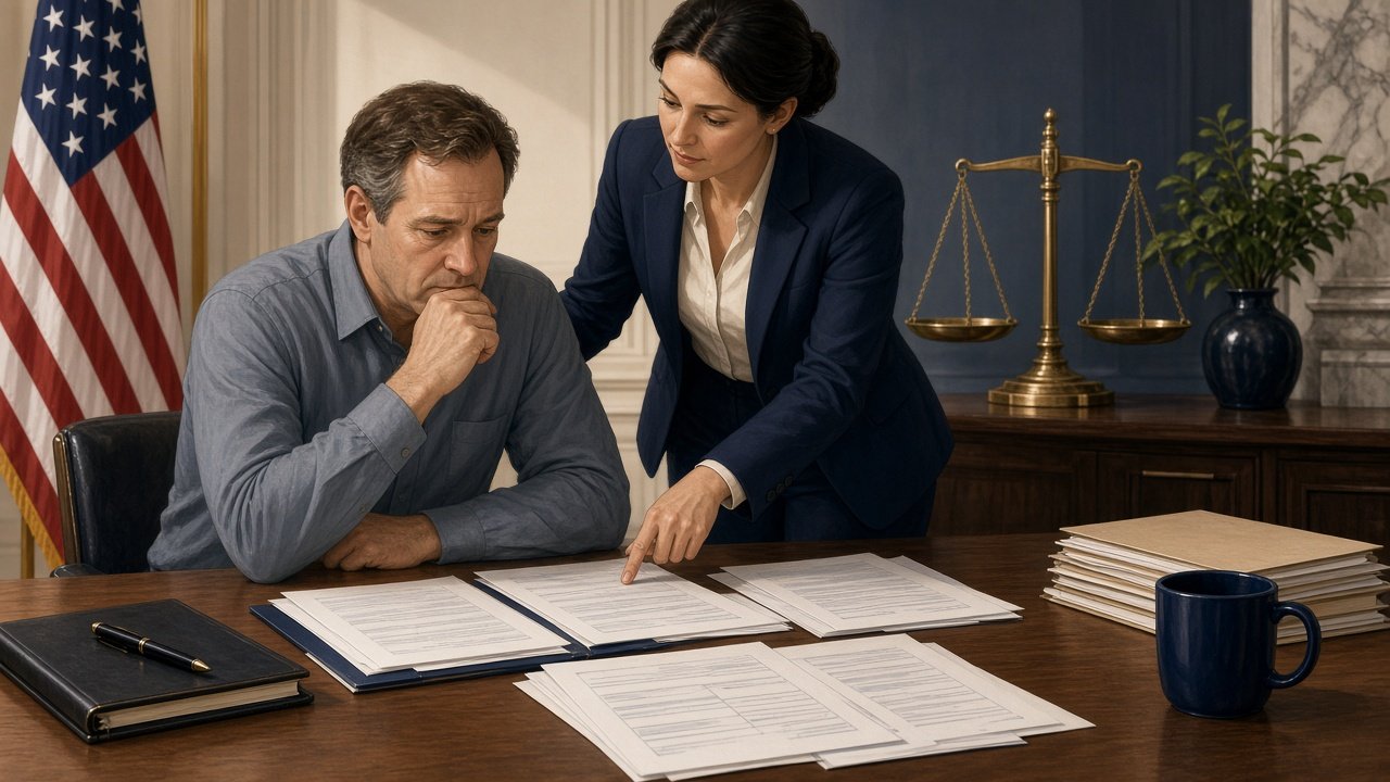 Illustration of a taxpayer consulting with an authorized representative during an IRS matter