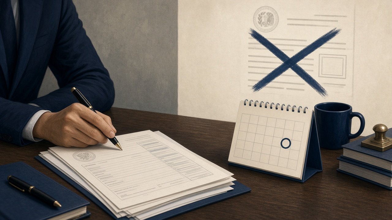Conceptual illustration showing a taxpayer reviewing post-OIC compliance documents and payment schedule at a desk.